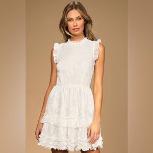 Lulus white mini dress
